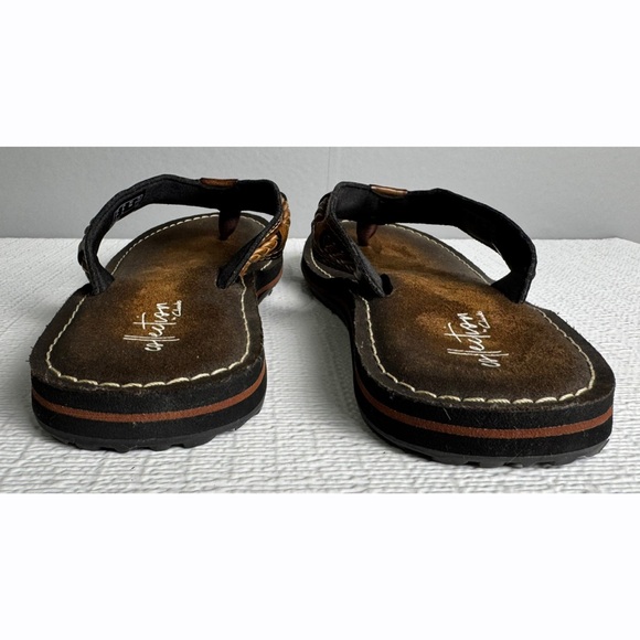 Collection by Clarks Fenner Nerice Women’s Brown Faux Leather Flip Flops Size 8 - Picture 8 of 10